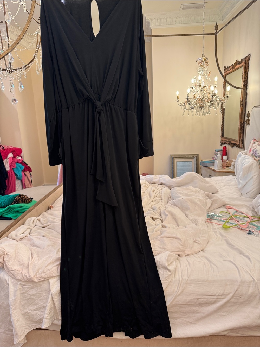 Eloquii Women's Black Long Sleeve Pantsuit - like new, easy care, no ironing!